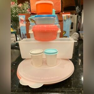 Tupperware Colorful Food Storage Container Set 9 pieces